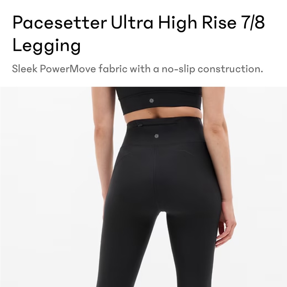Athleta Black High-Rise Leggings